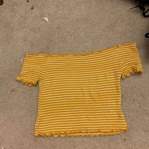 women’s off the shoulder crop top